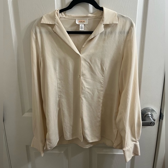 Talbots cream button up size 14 - Picture 1 of 2